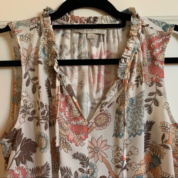 LOFT sleeveless blouse - Picture 5 of 7